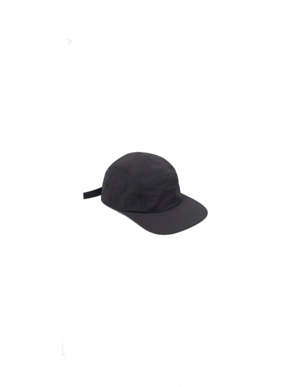 Running OAK + FORT Black Nylon Five Panel Cap NWT Adjustable